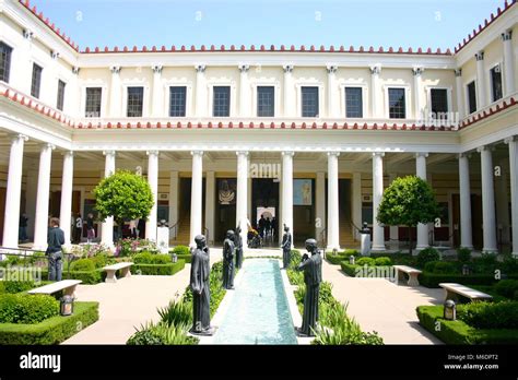 The gardens at the Getty Villa, Malibu, LA, USA Stock Photo - Alamy