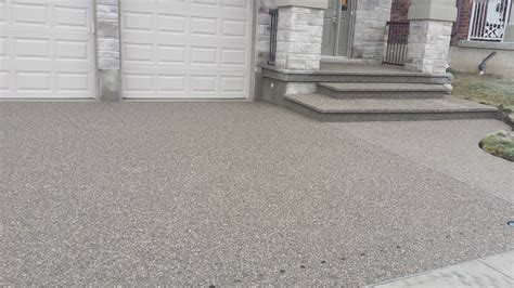 Exposed aggregate concrete driveway. Driveway paving kitchener-Waterloo,Cambridge, Guelph, Lon ...