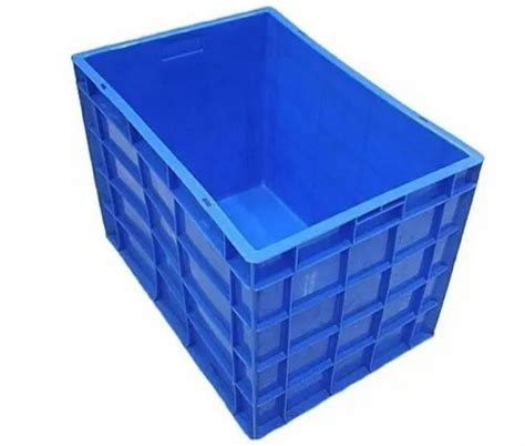 Rectangular Blue Nilkamal Plastic Crate, For Industrial, Size: 650x450x480 Mm at Rs 1550 in Mysuru