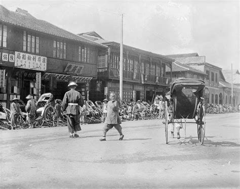 A rickshaw stand in the French Concession, Shanghai | Royal Museums ...