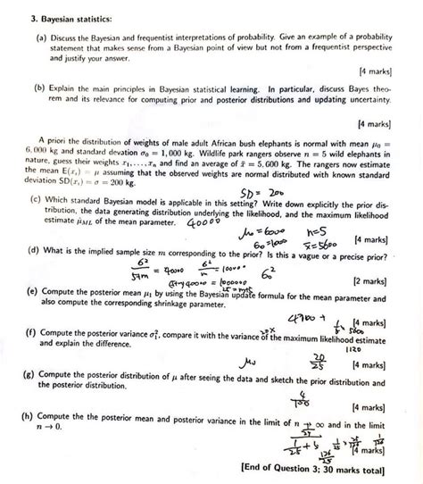 3. Bayesian statistics: (a) Discuss the Bayesian and | Chegg.com