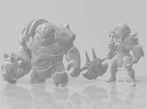 Dioramas Art & Collectibles Ogre Boss Resin 3D Models for Dungeons ...