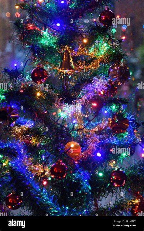 Christmas Tree with Decorations Stock Photo - Alamy