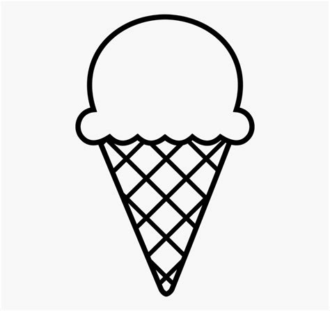 Download High Quality ice cream cone clip art outline Transparent PNG ...