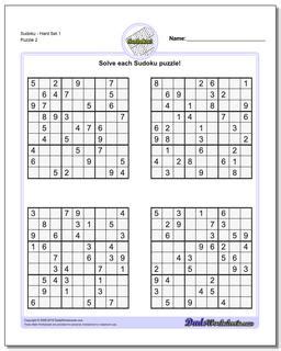 Sudoku Hard Printable