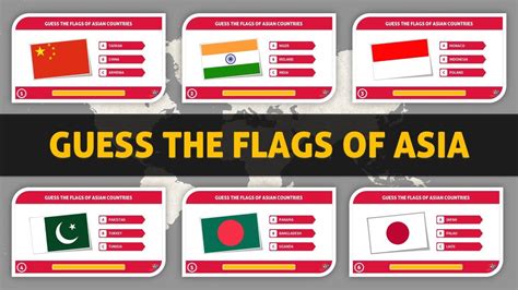 Guess and Learn THE FLAGS OF ASIAN COUNTRIES - Flag Quiz Challenge ...