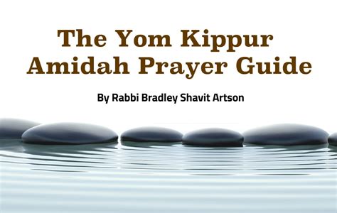 The Yom Kippur Amidah Prayer Guide