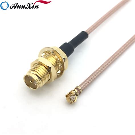 Ipex Mhf4 U.fl To RP-SMA Female Bulkhead Connector Jack RG 0.81mm Coaxial Cable Assembly ...