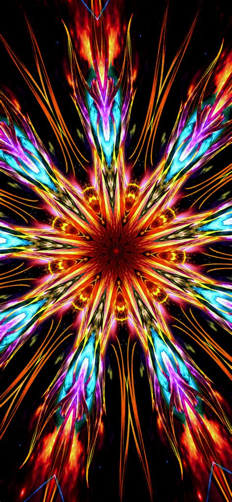 1125x2436 Resolution Orange and Blue Kaleidoscope Iphone XS,Iphone 10 ...