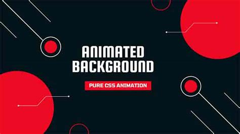 Pure HTML CSS Animated Background | No Javascript