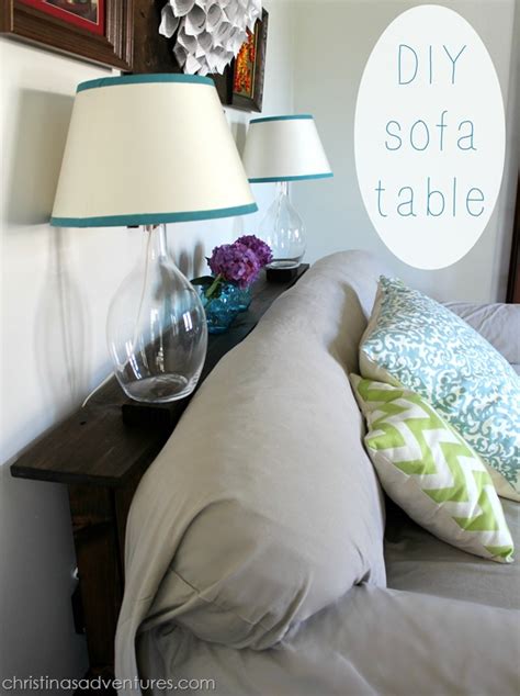 Easy DIY Sofa Table tutorial - Christinas Adventures