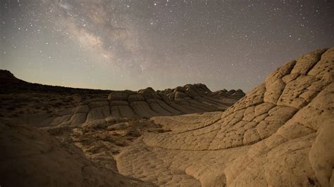 Desert Night Sky Moon