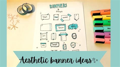 AESTHETIC BANNER IDEAS YOU SHOULD TRY! - YouTube