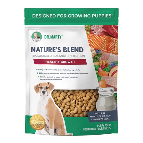 Dr. Marty Nature’s Blend Healthy Growth Freeze-Dried Raw Puppy Food, 48-oz Bag ...