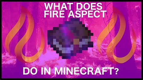 Fire Aspect enchantment in Minecraft