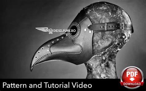 Plague Doctor Mask Pattern - DIY Pattern - Pdf Download - Video Tutorial