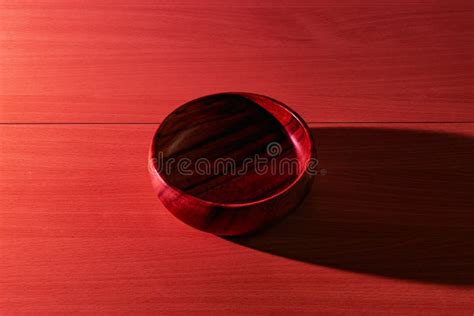 Handmade Wooden Round Deep Plate on the Table in Red Tones, Dishes for Liquid Dishes and Salads ...