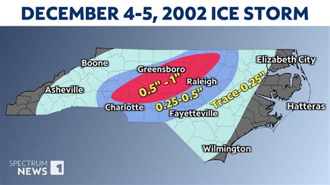 A crippling ice storm struck North Carolina 21 years ago