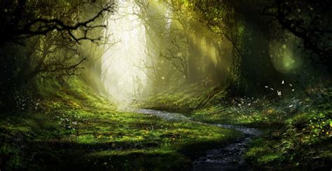 Enchanted Forest by Aeflus on DeviantArt | Forest sounds, Enchanted forest, Fantasy landscape