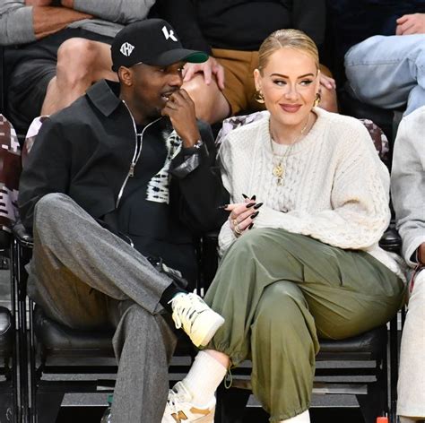 Adele and Rich Paul Sit Courtside at Basketball Game for Cuddly Date Night