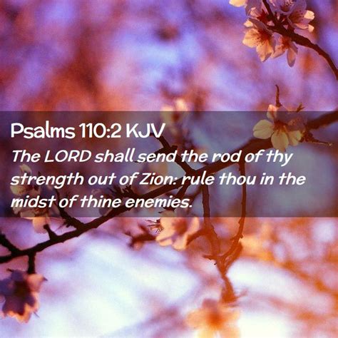 Psalms 110:2 KJV Bible Verse Images