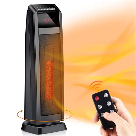 Buy Portable Space Heater, Ceramic Quiet Heater 1500W/900W with Remote ...