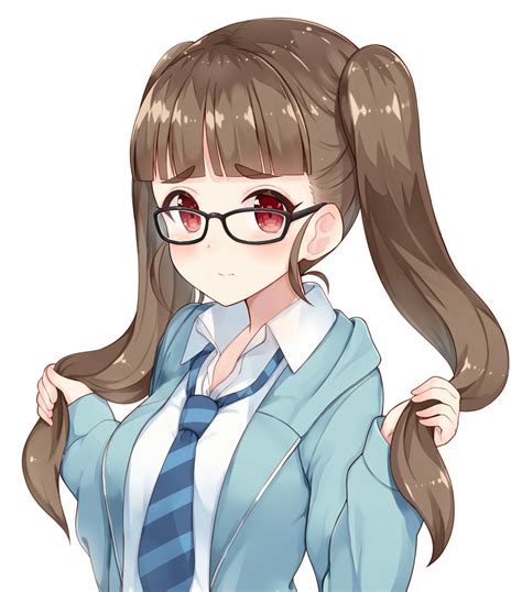 Download Glasses Anime Girl Anime Girl Art