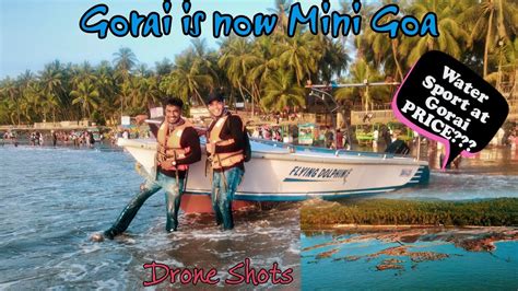 Gorai Beach is now Mini GOA | Water Sports Adventure | Cheap Price - YouTube