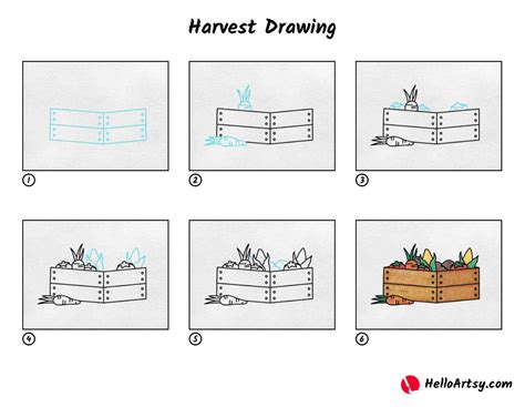 Harvest Drawing - HelloArtsy