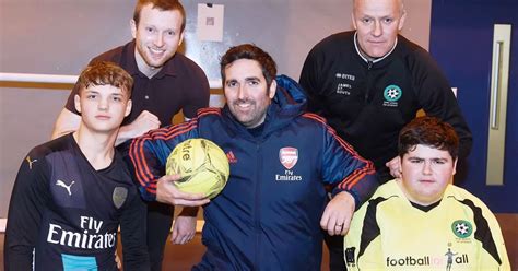 Arsenal Football Club coaches give life lessons to North Belfast youths - Belfast Live