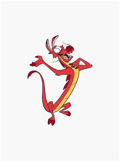 "Mushu Mulan" Sticker for Sale by Joana Serrão | Redbubble