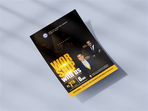 Worship with us, Church flyer by Joshua Matthew on Dribbble