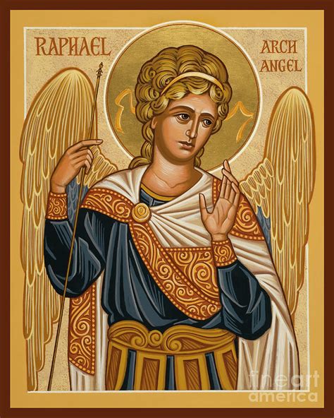 St. Raphael Archangel - JCRAA Painting by Joan Cole - Pixels