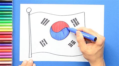 Cool Korean Flag Drawing