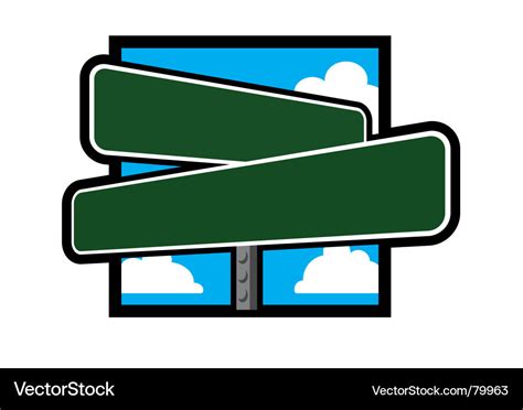 Street sign Royalty Free Vector Image - VectorStock