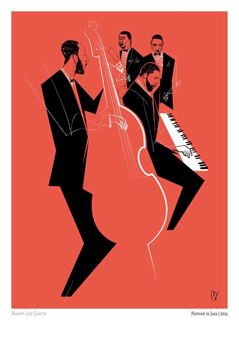 Modern Jazz Quartet by Davide Baroni | Jazz art, Jazz, Music illustration