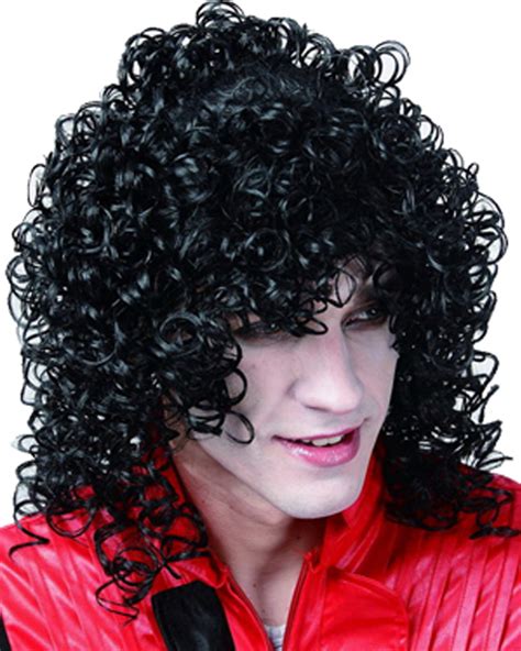 AS166 Michael Jackson - Afro Black Curly Wig Pop Star 80s Costume Accessory | eBay