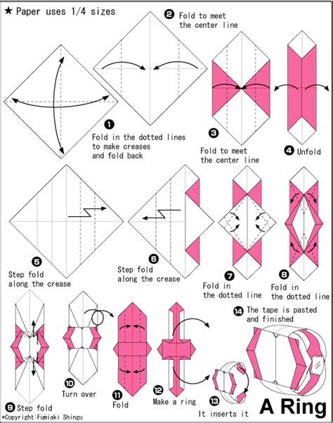 Ring - Easy Origami instructions For Kids