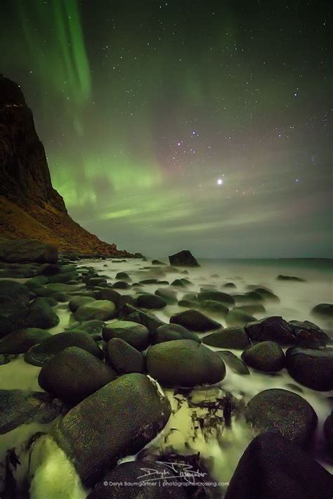 [ northern lights @ uttakleiv ] | Northern lights, Nature, Scenery