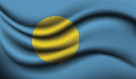 Palau Realistic waving Flag Design 3810760 Vector Art at Vecteezy