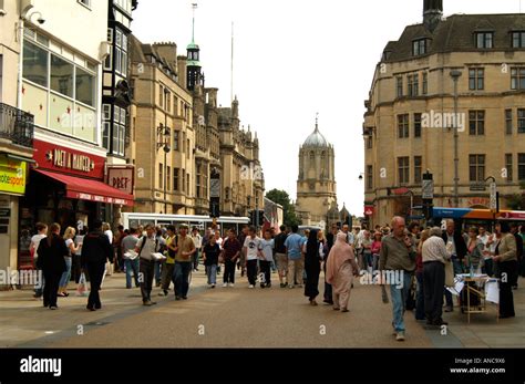 Shopping on Cornmarket Street City of Oxford England UK Stock Photo - Alamy