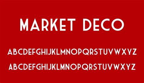 Market Deco free font