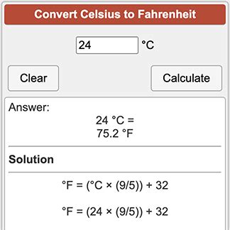 Celsius to Fahrenheit | °C to °F