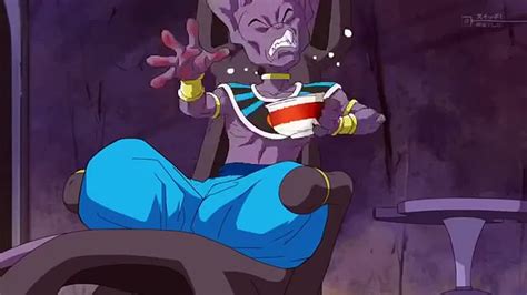 Beerus eating Cup Ramen Instant Noodle Dragon Ball Super Episode 30 ...