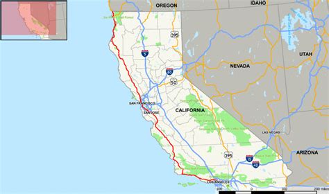 Highway 101 California Map | Free Printable Maps