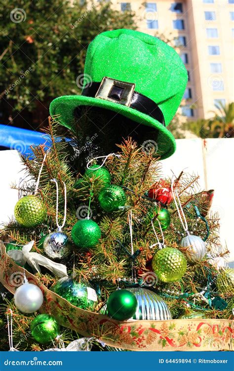 Christmas Irish Themed Tree Stock Photo - Image: 64459894