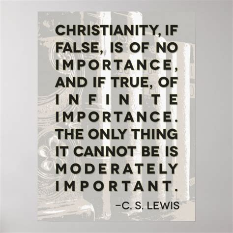 C. S. Lewis Quote Poster - "Christianity..." | Zazzle.com