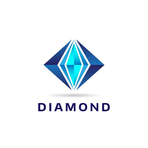 Blue Diamond Shape Logo 660785 Vector Art at Vecteezy