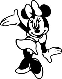 Minnie Mouse Silhouette Vector at GetDrawings | Free download