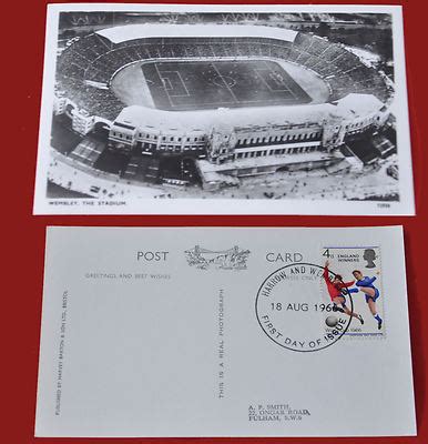 Wembley Stadium 1966 postcard England Winners first day of issue ...